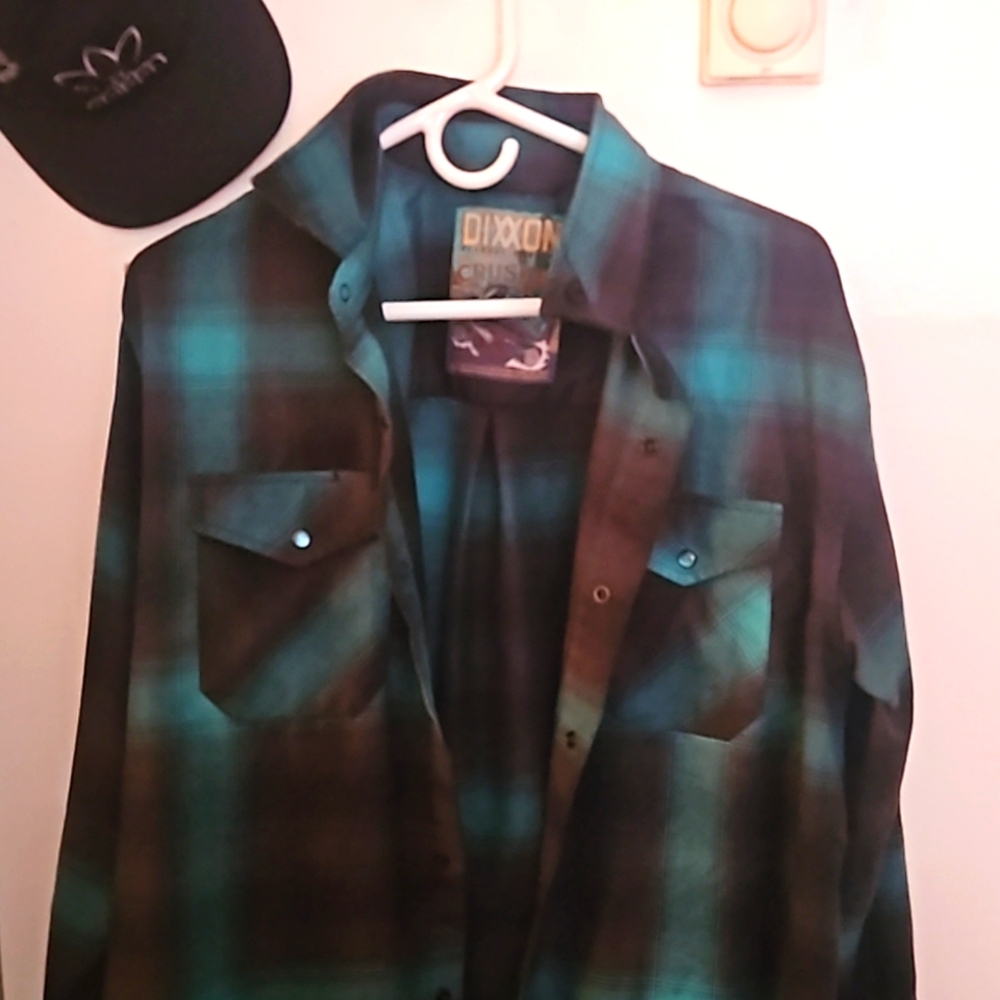 Mens casual long sleeve flannel